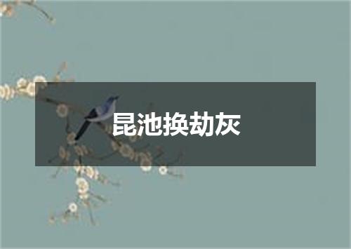 昆池换劫灰