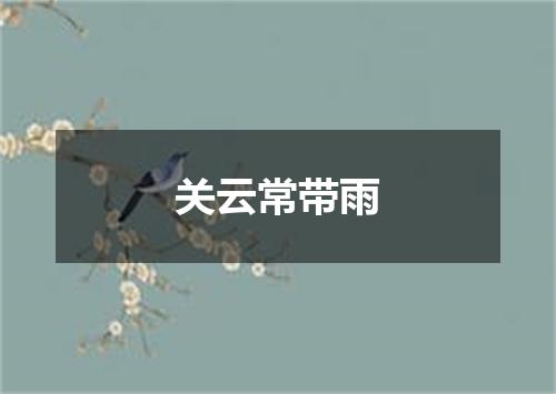 关云常带雨