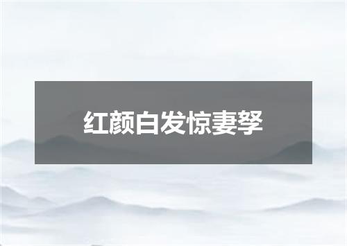 红颜白发惊妻孥