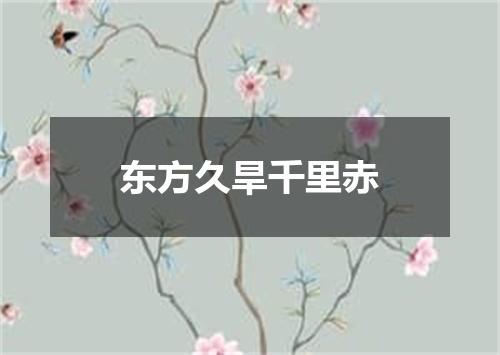 东方久旱千里赤