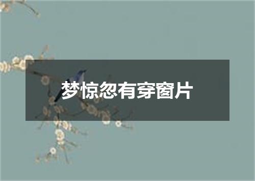 梦惊忽有穿窗片
