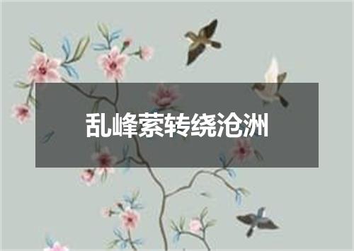 乱峰萦转绕沧洲