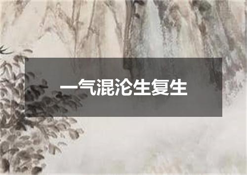 一气混沦生复生