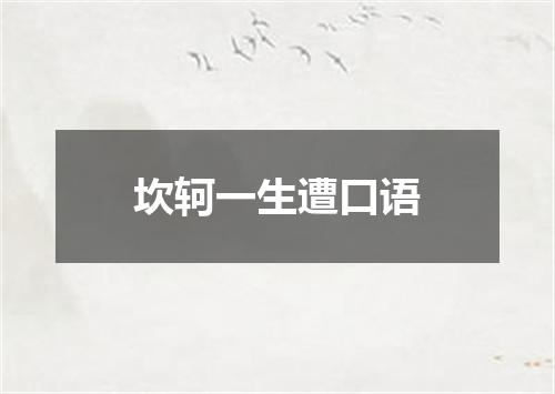 坎轲一生遭口语
