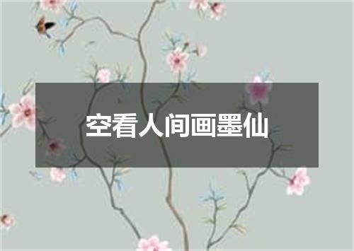 空看人间画墨仙