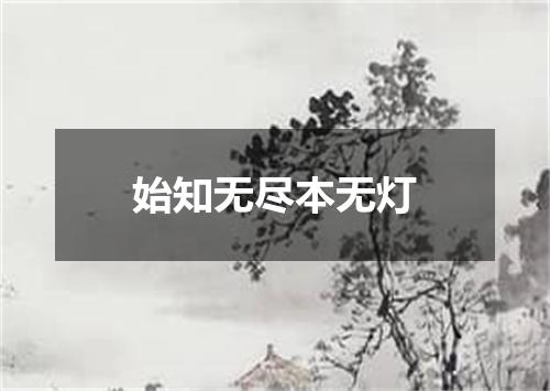 始知无尽本无灯