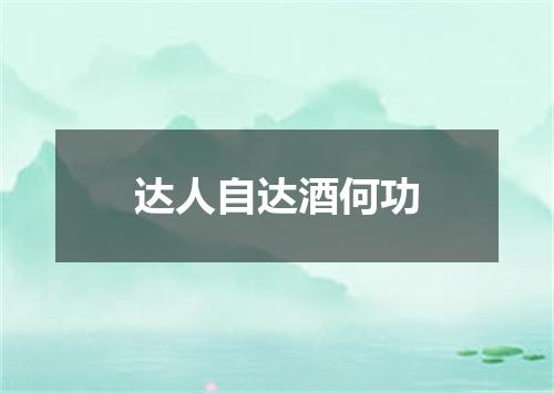 达人自达酒何功