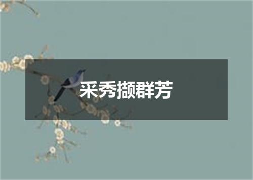 采秀撷群芳