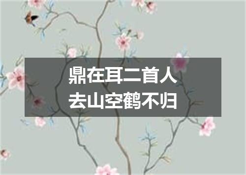鼎在耳二首人去山空鹤不归
