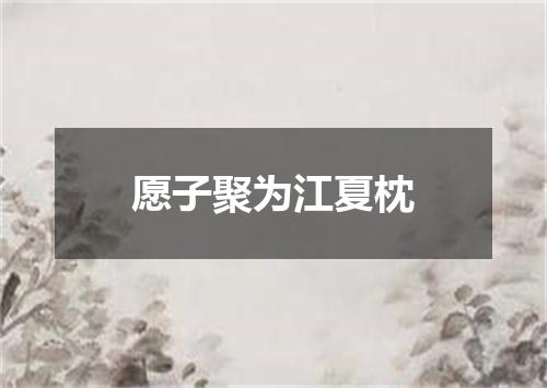 愿子聚为江夏枕