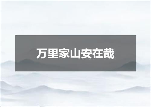 万里家山安在哉