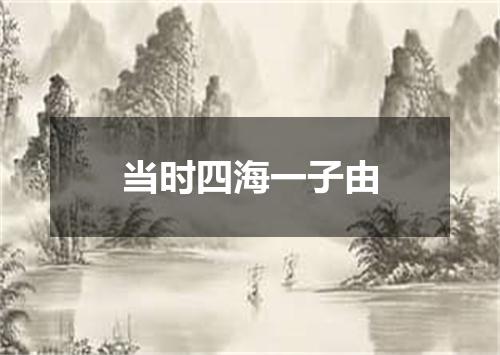 当时四海一子由