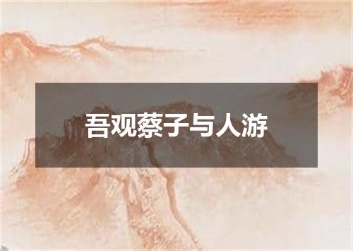 吾观蔡子与人游