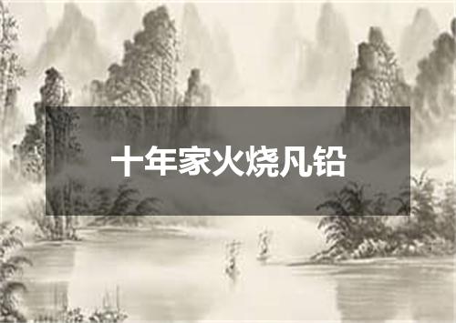 十年家火烧凡铅
