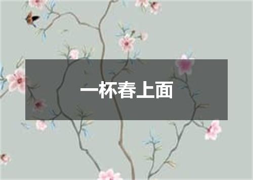 一杯春上面