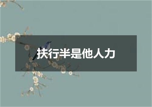扶行半是他人力