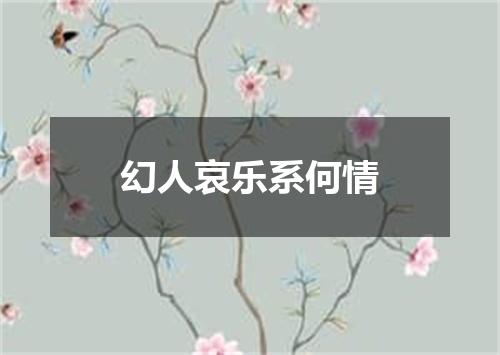 幻人哀乐系何情