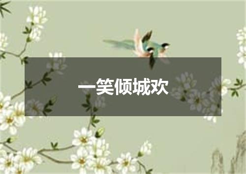 一笑倾城欢