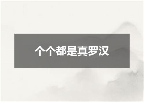 个个都是真罗汉
