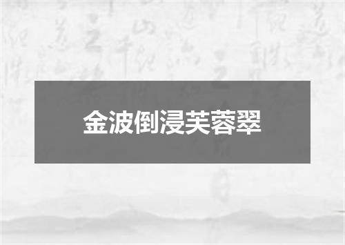 金波倒浸芙蓉翠