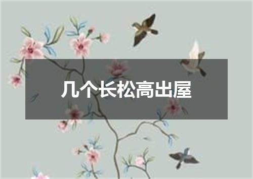 几个长松高出屋
