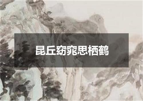 昆丘窈窕思栖鹤