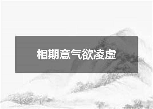 相期意气欲凌虚
