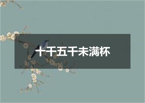 十千五千未满杯