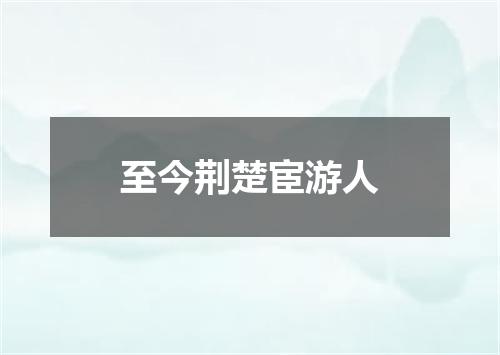 至今荆楚宦游人