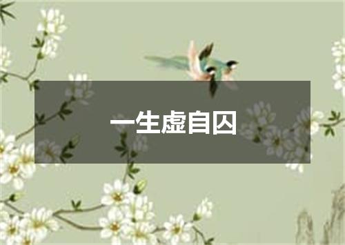 一生虚自囚