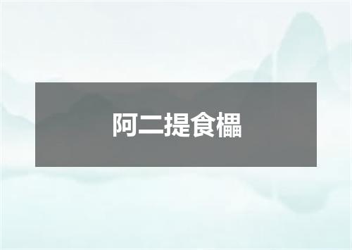 阿二提食櫑