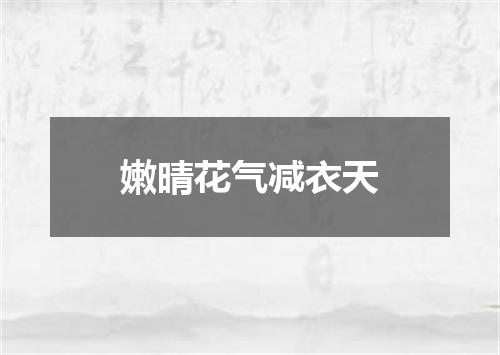 嫩晴花气减衣天