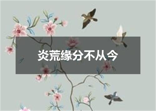 炎荒缘分不从今