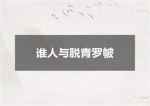 谁人与脱青罗帔