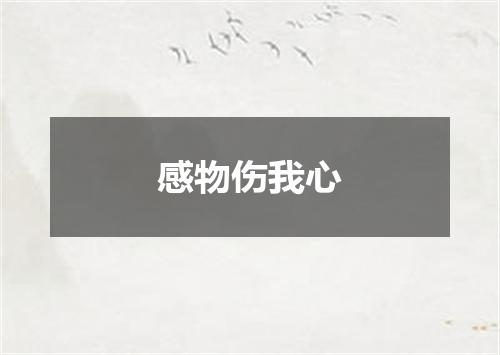 感物伤我心