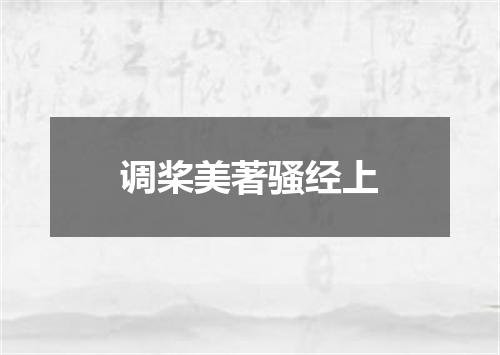 调桨美著骚经上