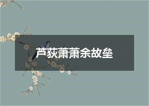 芦荻萧萧余故垒