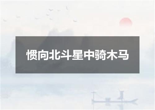 惯向北斗星中骑木马