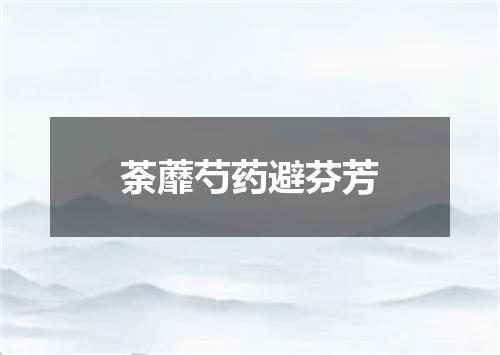 荼蘼芍药避芬芳