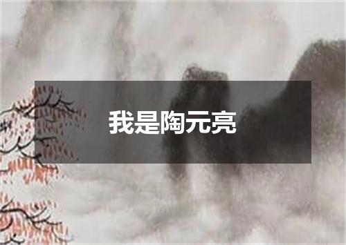 我是陶元亮
