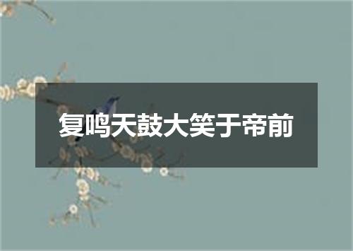 复鸣天鼓大笑于帝前