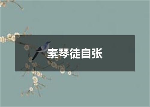 素琴徒自张