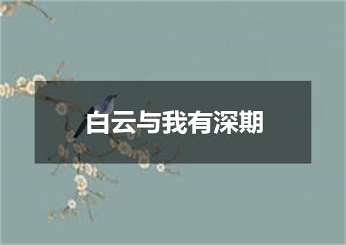 白云与我有深期