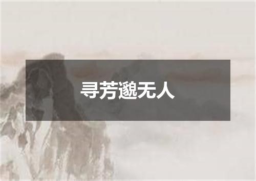 寻芳邈无人