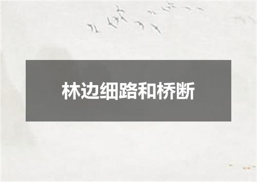 林边细路和桥断