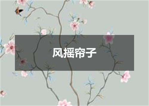 风摇帘子
