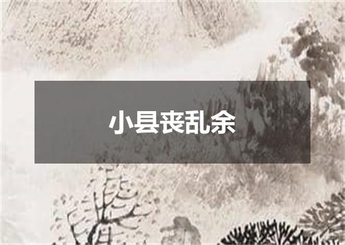 小县丧乱余