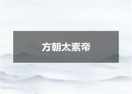 方朝太素帝