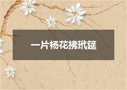 一片杨花拂玳筵