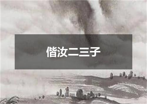 偕汝二三子